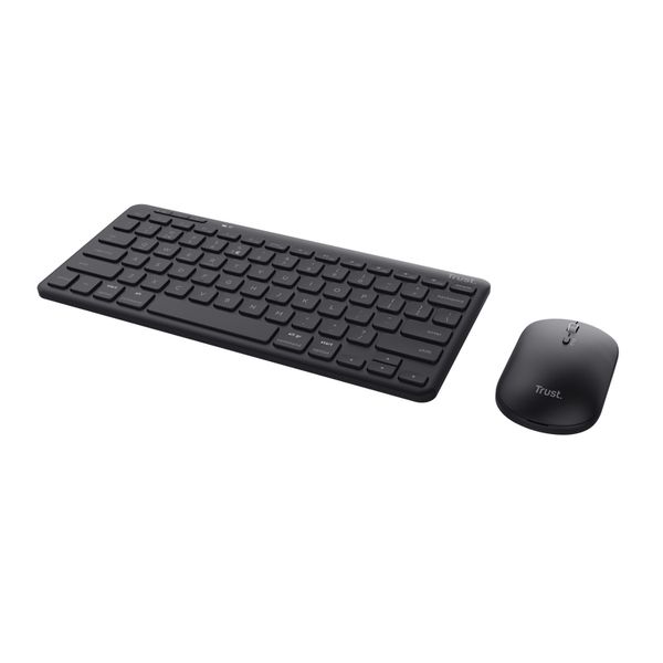 25061 teclado mouse inalambrico trust lyra multidispositivo usb y 2 disp bt recargables 25061