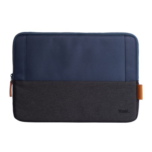 25123 funda universal trust lisboa 25123 soft sleeve color negro azul para tablets portatiles hasta 13.3p