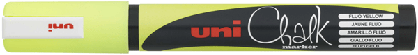 264622000 marcador chalk pwe-5m pizarra verde 1.8-2.5mm. amarillo uni-ball 264622000