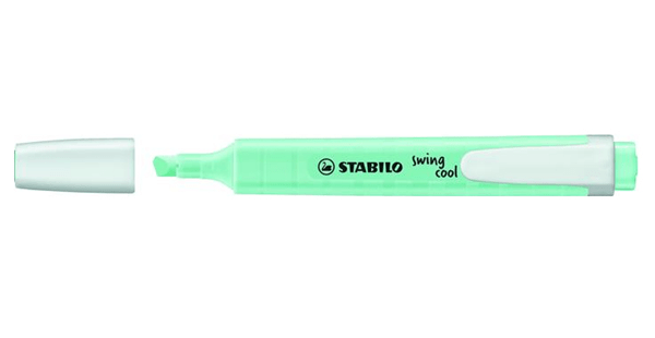 275_113-8 marcador fluorescente swing cool pastel trazo 14mm. turquesa stabilo 275113 8