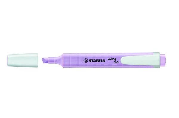 275_155-8 marcador fluorescente swing cool pastel trazo 14mm. violeta stabilo 275155 8