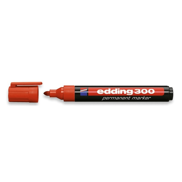 300-02 marcador permanente punta redonda 1.5-3mm 300 rojo edding 300-02