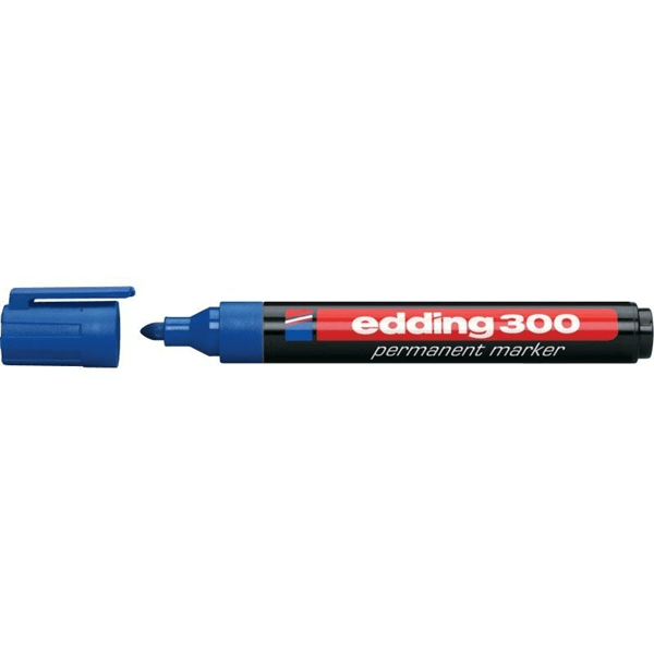 300-03 marcador permanente punta redonda 1.5-3mm 300 azul edding 300-03