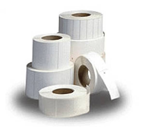 3007208-T label paper 31x22mm direct thermal z-select 2000d coated permanent adhesive 25mm core perforation