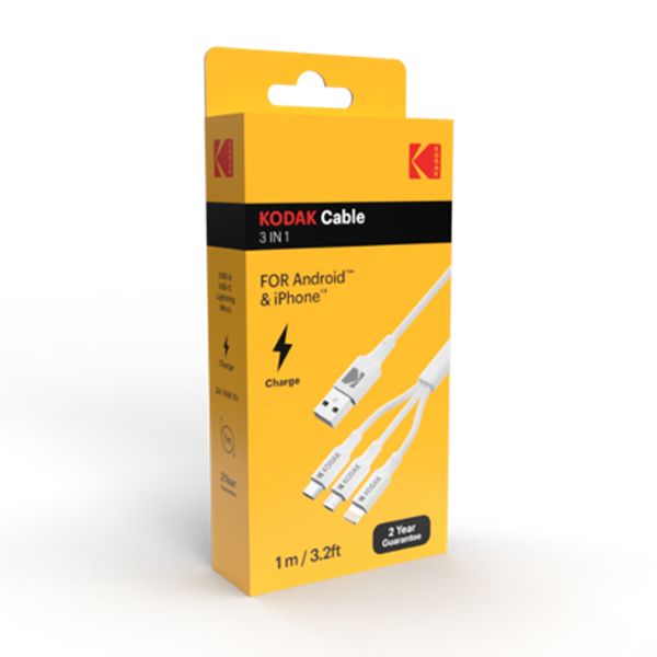 30425835 kodak cable usb lightning usb c micro usb