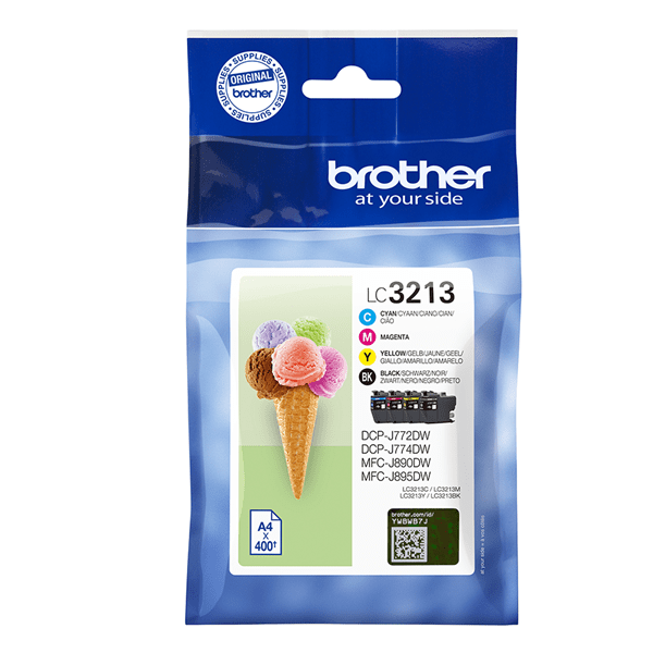 3118350004 tinta brother lc 3213val pack 4 cart alta cpac