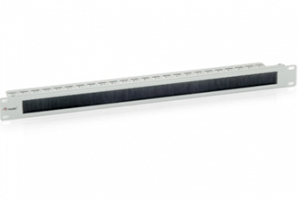 327411 panel pasacables con cepillo 1u con barra de soporte