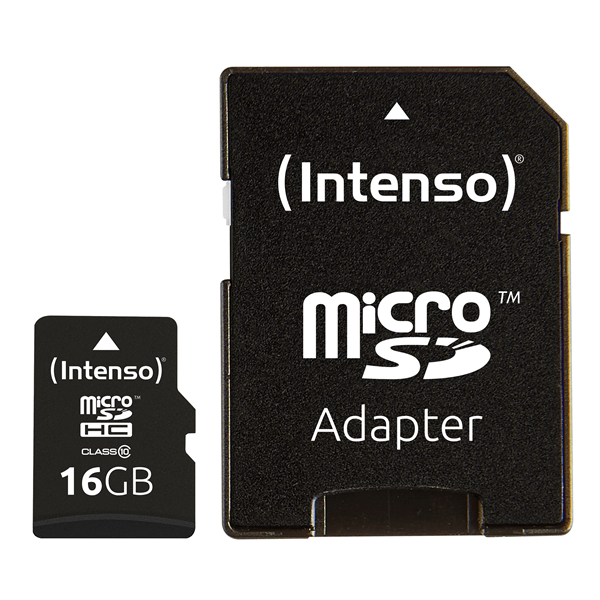 3413470 memoria 16 gb micro micro sdhc intenso clase 10 adaptador usb2.0