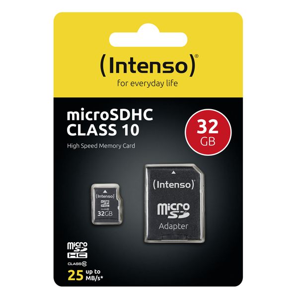 3413480 memoria 32 gb micro micro sdhc intenso clase 10 adaptador usb2.0