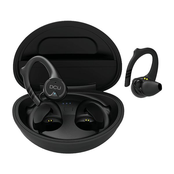 34152030 dcu advance tecnologic 34152030 auricular y casco auriculares true wireless stereo tws gancho de oreja deportes negro