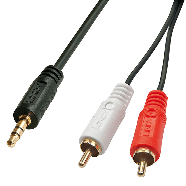 35681 audio cable 2xphono 3 5 mm-2m