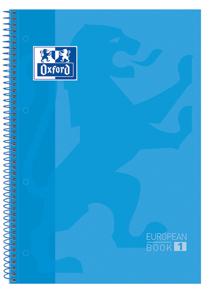 400028276 cuaderno europeanbook 1 tapa extradura a4 80 hojas 5x5 color turquesa oxford 400028276