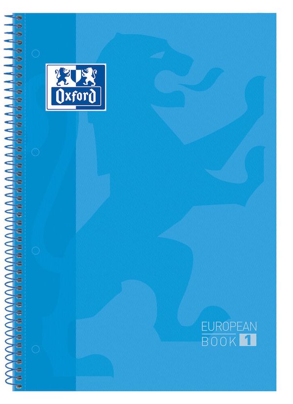 400028276 cuaderno europeanbook 1 tapa extradura a4 80 hojas 5x5 color turquesa oxford 400028276