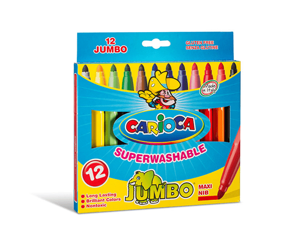 40569 caja 12 rotuladores jumbo colores surtidos carioca 40569