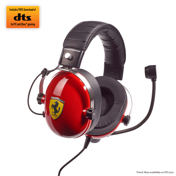 4060197 thrustmaster auriculares-mic t.racing scuderia ferrari edition-dts-ps4-xbox one-pc 4060197