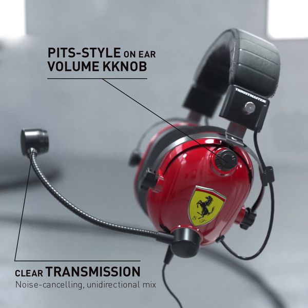 4060197 thrustmaster auriculares mic t.racing scuderia ferrari edition dts ps4 xbox one pc