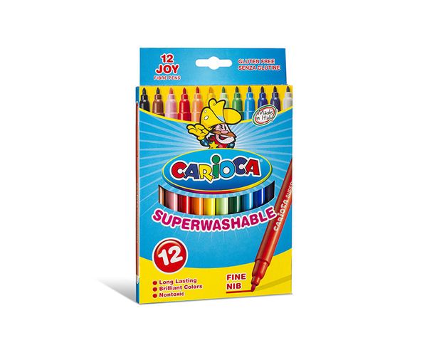 40614 caja 12 rotuladores colores joy carioca 40614