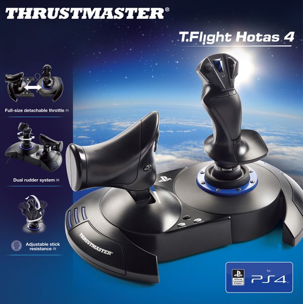 4160664 joystick thrusmaster t.flight hotas 4 ps4 pc