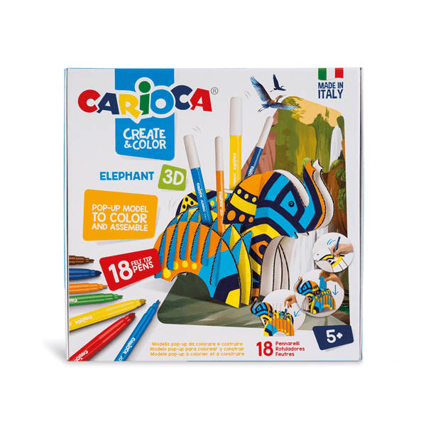42902 set create-color elephant 3d carioca 42902