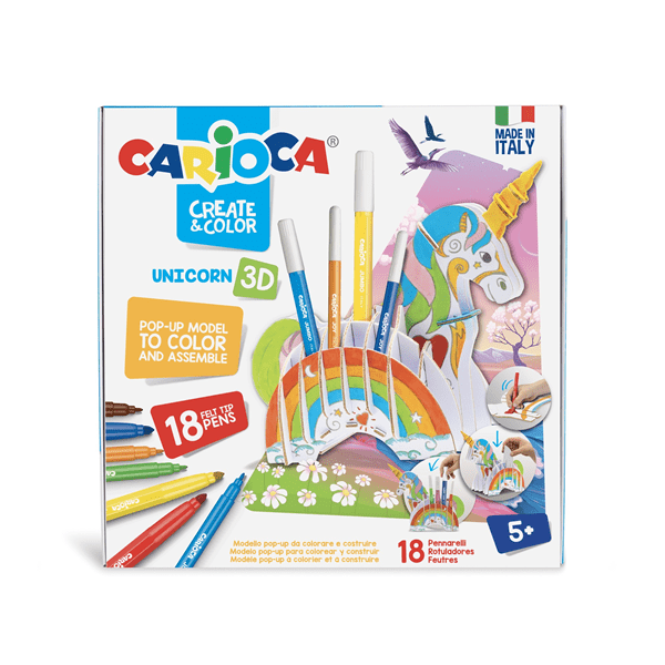 42986 set create-color unicorn 3d carioca 42986