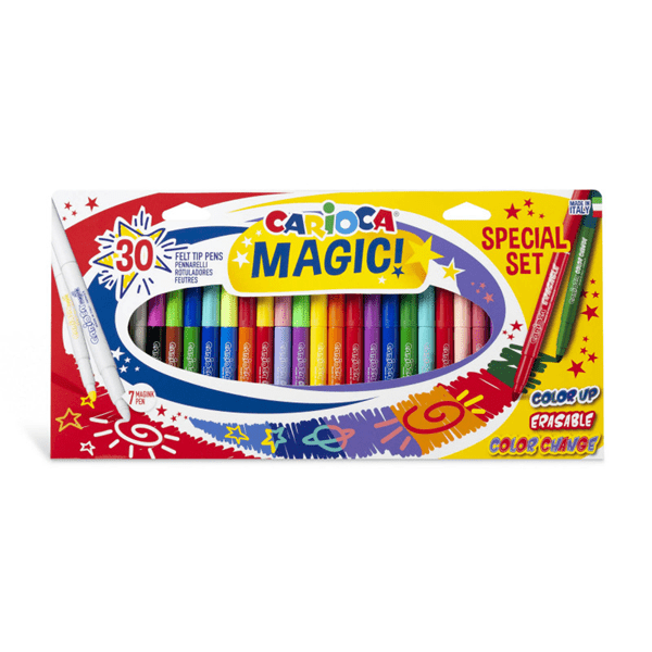 43183 caja set 30 rotuladores magicos magic markers carioca 43183