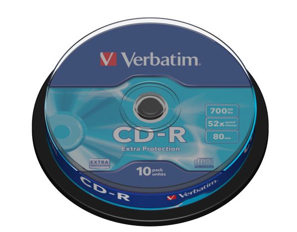 43437 tambor 10 cd r 700 verbatim ultraprotection