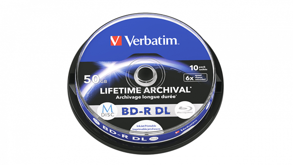 43847 m-disc bd-r dl 6x 50gb inkjet 10u