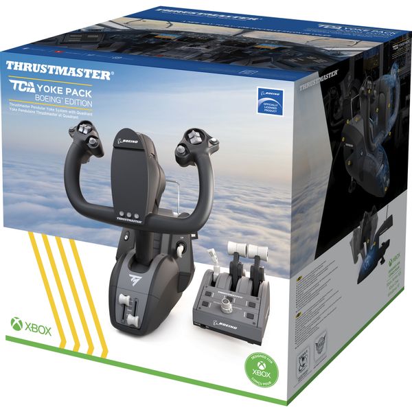 4460210 thrustmaster joystick mando de potencia tca yoke pack boeing edition para pc xbox 4460210