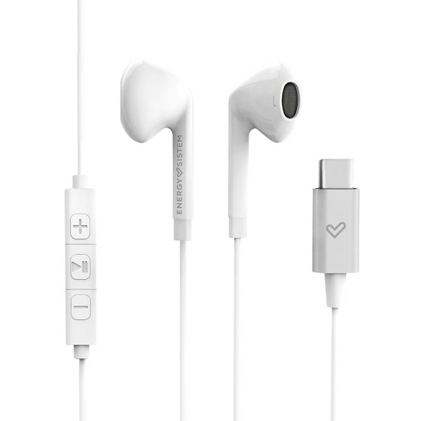 448999 auriculares micro energy sistem earphones smart 2 type c white
