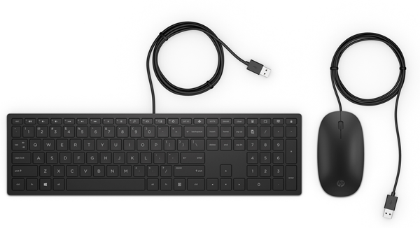4CE97AA combo teclado-raton wireless negro