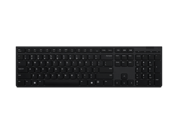 4Y41K04061 teclado lenovo wireless-bluetooth recargable cambie sin problemas hasta 3 dispositivos a traves del dongle unificado 2.4g o bluetooth
