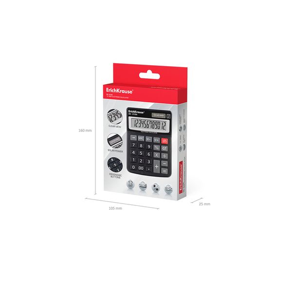 50312. calculadora electronica de sobremesa de 12 digitos dc 312n erich krause 50312