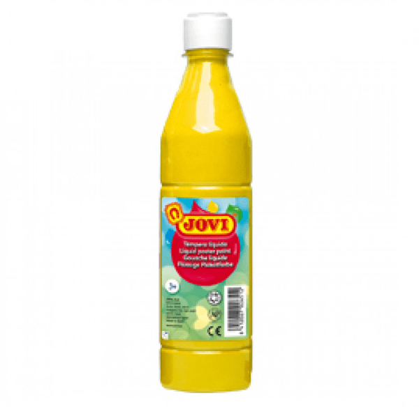 50602 botella tempera liquida 500 ml amarillo jovi 50602