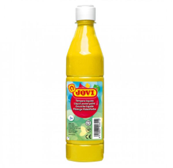 50602 botella tempera liquida 500 ml amarillo jovi 50602