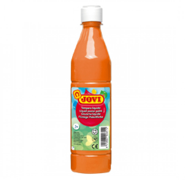 50606 botella tempera liquida 500 ml-naranja jovi 50606