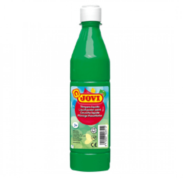 50617 botella tempera liquida 500 ml verde medio jovi 50617