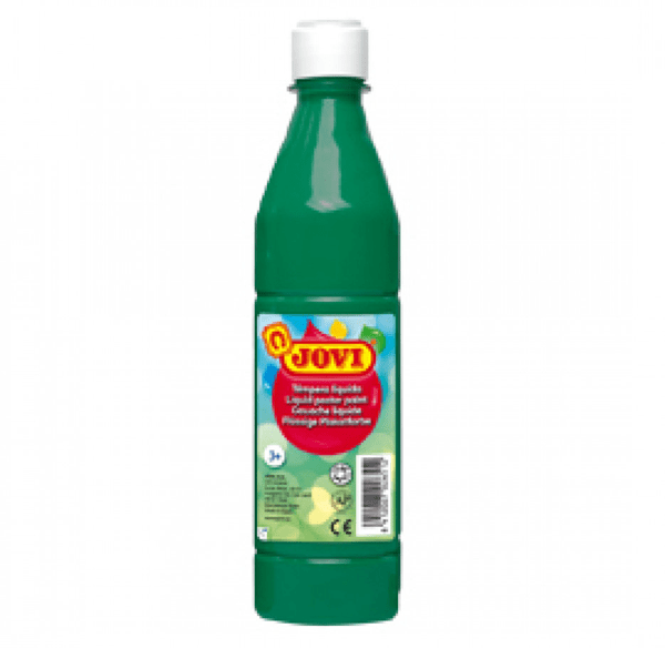 50619 botella tempera liquida 500 ml-verde oscuro jovi 50619