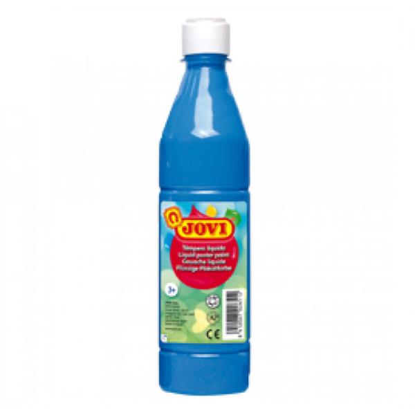 50621 botella tempera liquida 500 ml azul cyan jovi 50621