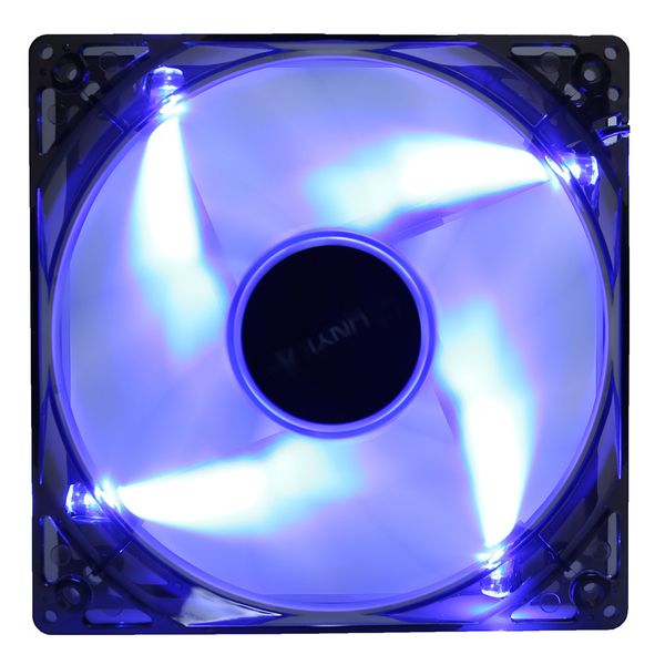 51791 ventilador caja unyka 12x12 led azul gaming 51791