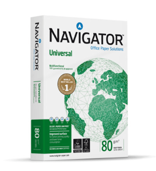 6119 caja 5 paquetes navigator univers a4 500 hojas 80g