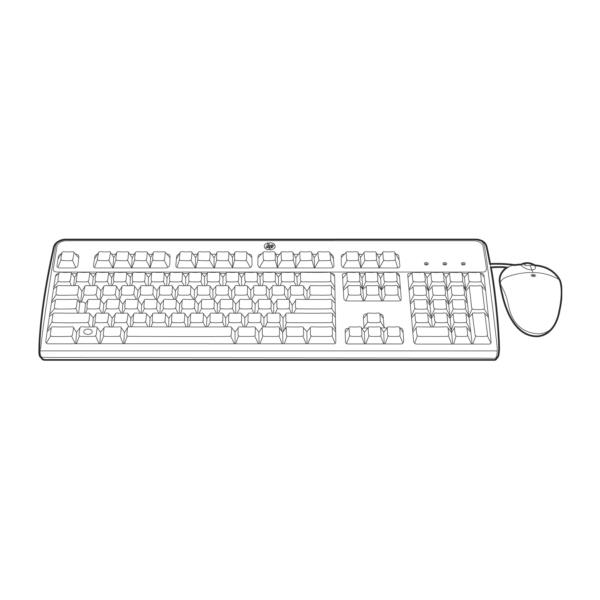 631348-B21 pack keyboard mouse usb