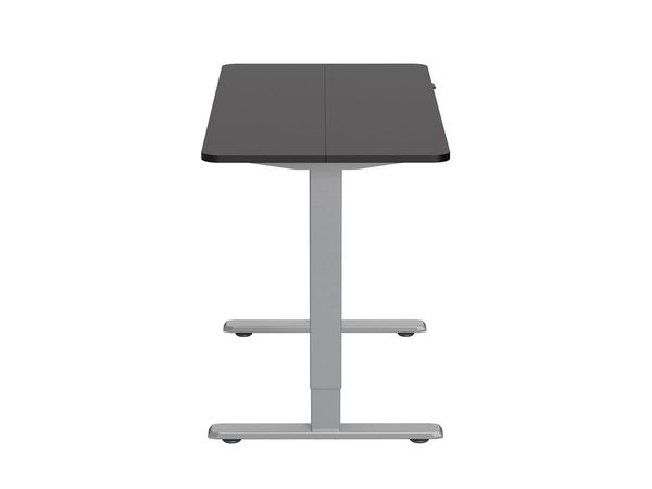 650811 mesa electrica ergonomica altura regulable tablero negro 120x60 color estructura gris control tactil altura desde 68cm 118cm