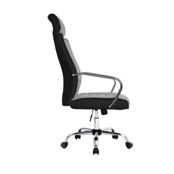 651005 silla de oficina equip respaldo medio color gris recubrimiento pu de alta calidaddiseo ergonomic