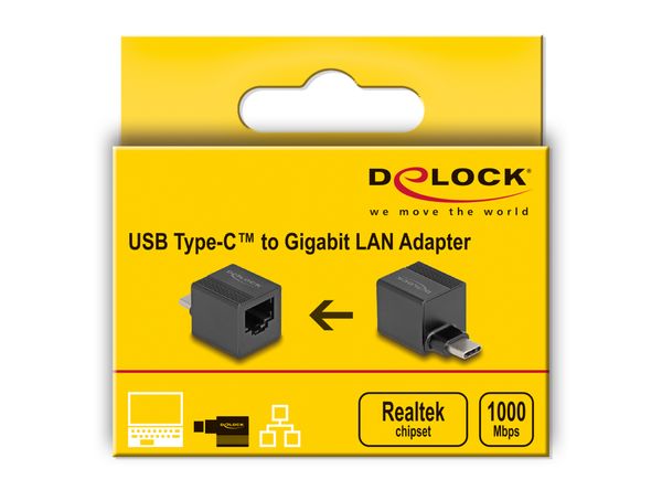 66462 delock adaptador usb type ct a gigabit lan mini