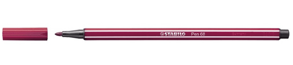 68/19 rotulador punta fibra media 1mm. pen 68 purpura stabilo 6819