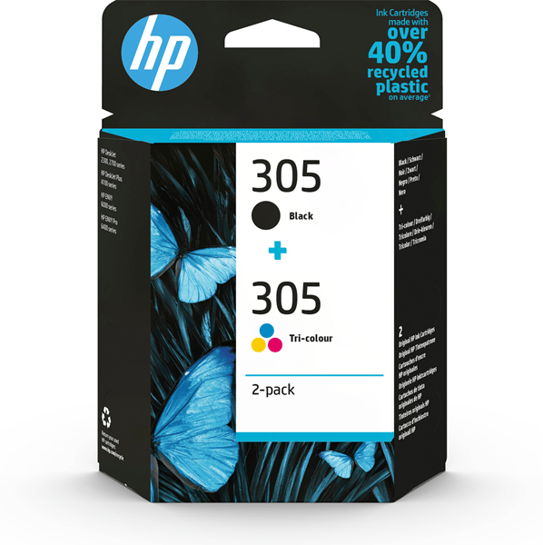 6ZD17AE pack combo cartuchos hp 305 negro-tricolor