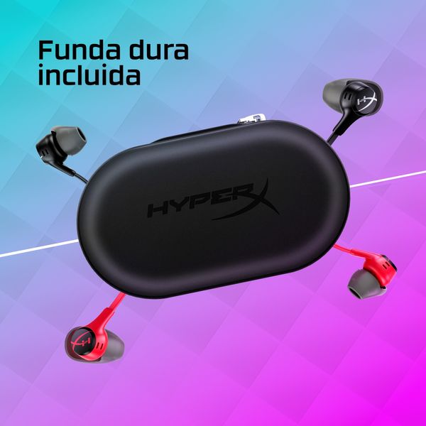 70N24AA hp hyperx cloud earbuds ii black gaming earbuds with mic 70n24aa