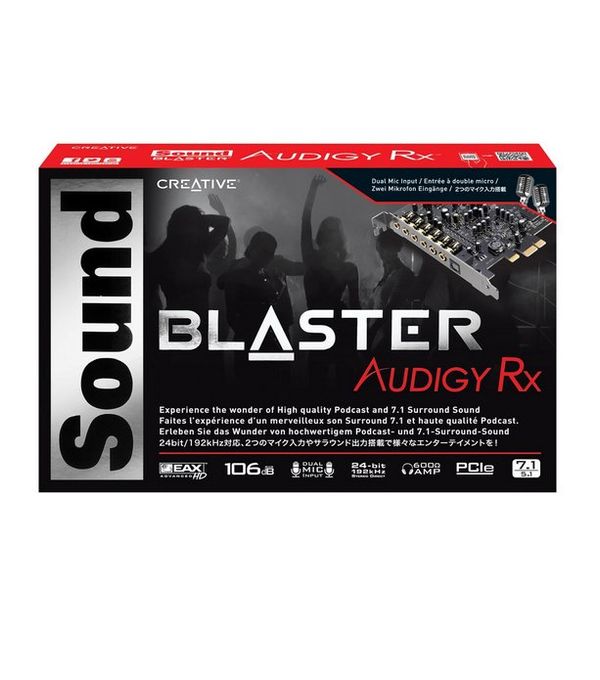 70SB155000001 tarjeta de sonido creative sound blaster audigy rx pci e