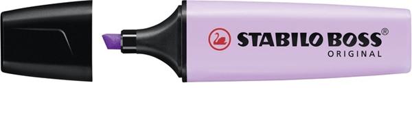 70/155 marcador.fluorescente boss trazo 25mm. violeta pastel stabilo 70155