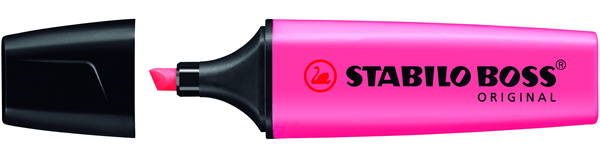 70/56 marcador fluorescente boss original trazo 25mm. rosa stabilo 7056